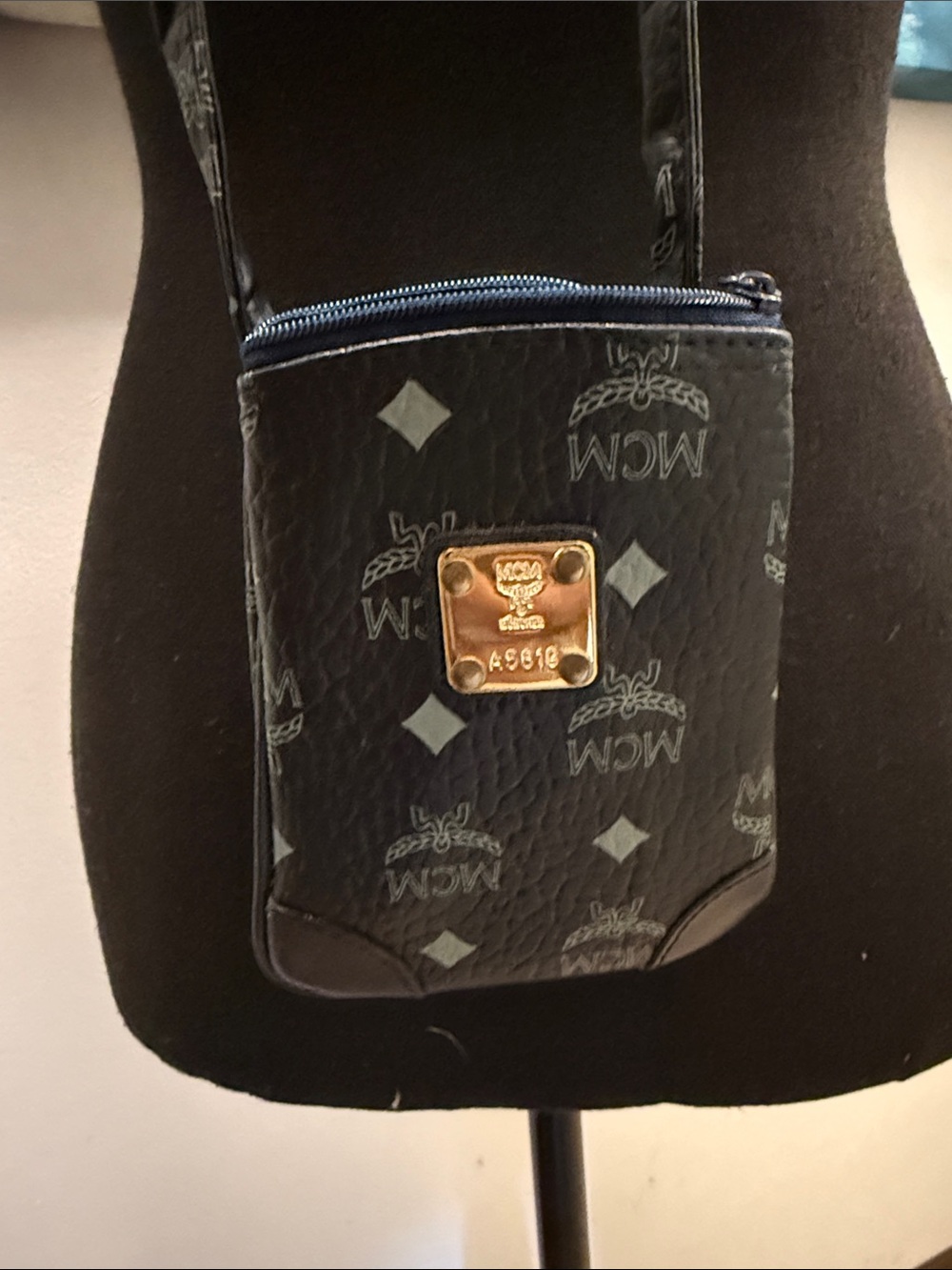 NWOT: MCM Navy Crossbody Bag